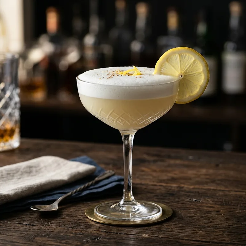 Grappa Sour Cocktail