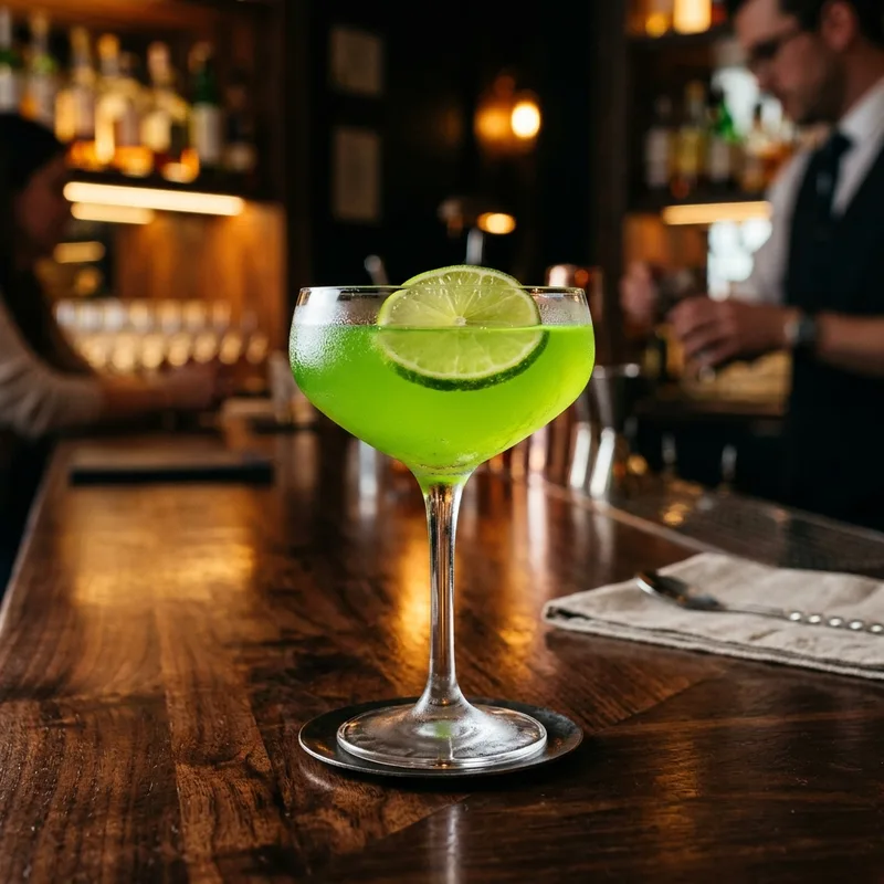 Matcha Gimlet Cocktail