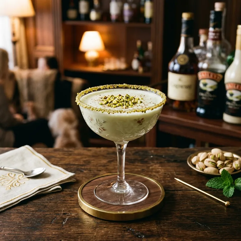 Pistachio Alexander Cocktail